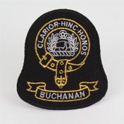 Clan Crest Badge, Embroidered, Clan Buchanan